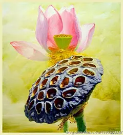 [转载]中国油画家蒋德斌油画作品《荷花》系列组图