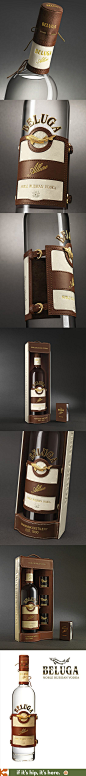 Beluga's Allure Vodka has a leather label and cap with gold buckle accents inspired by the sport of Polo and comes in lovely leather packaged gift sets.