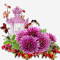 菊花png免抠素材_新图网 https://ixintu.com 红色 玫红 菊花 果子