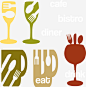 西餐餐具_新图网 https://ixintu.com 菜单 餐具 封面 设计 矢量餐具创意设计免费下载