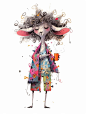 《惬意的羊》插画十二生肖系列