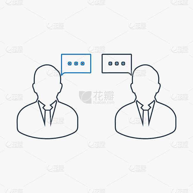 Conversation icon. Line style vector EPS.