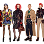 Versace’s panoramic 54 model campaign is peak multi-model casting | MODELS.com Feed : Book them all! 