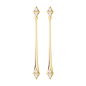 #MelissaKayeJewelry Chloe May #earring in #18k yellow #gold with #diamonds…: 