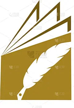 品牌名称,鹅毛笔,商务,模板,现代,圆形,纸,复古
