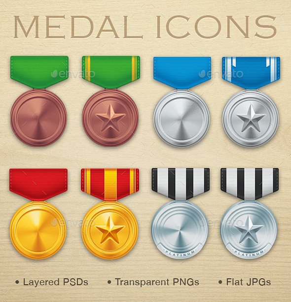 Military Medal Icons...