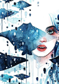 水彩插画
