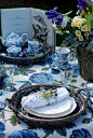 Beautiful blue and white: 