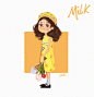 《Milk II》娃儿们的夏天 | 绿漆_ - 原创作品 - 涂鸦王国插画