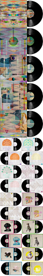 柏林icecreamforfree工作室设计的唱片套。图形。色彩。编排。