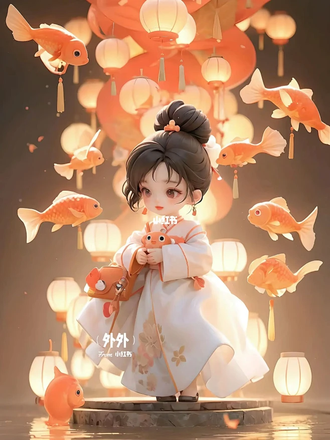 AI盲盒设计 | 金鱼与少女