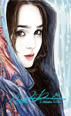超美的巴西模特，德博拉席尔瓦~太美了所以画下来了~#时尚插画#niki手绘插画@nikiclub@花瓣网