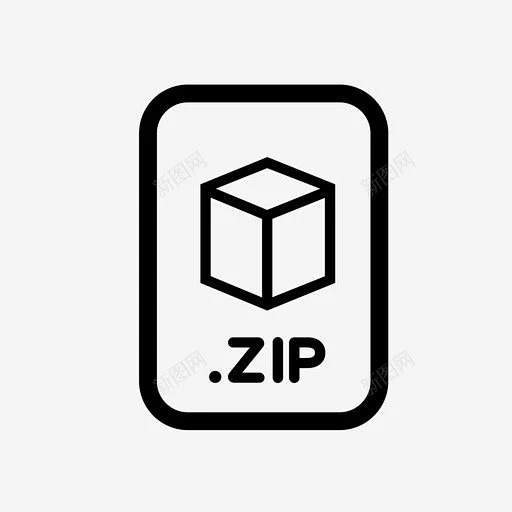 zip文件文件扩展名文件格式图标 标志 UI图标 设计图片 免费下载 页面网页 平面电商 创意素材-花瓣网