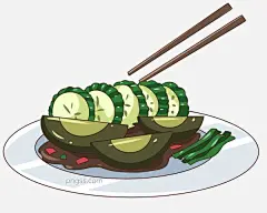 夏季凉拌菜装饰插画图片大小2500x2000px 图片尺寸682.2 KB 来自PNG搜索网 pngss.com 免费免扣png素材下载！黄瓜#凉拌菜#皮蛋#装饰图案#