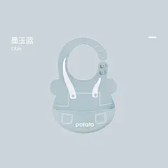 小土豆宝宝口水围兜饭兜防水儿童吃饭围兜婴儿小孩硅胶食饭围嘴-tmall.com天猫