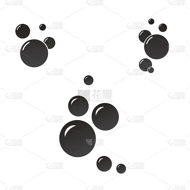 泡沫矢量图标。