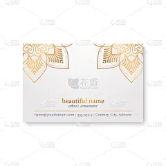 华丽的,名片,商务,请柬,婚礼,模板,动机,复古,花