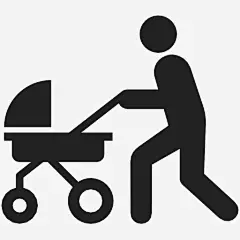婴儿车便携式父母身份图标_88ICON https://88icon.com 婴儿车 便携式 父母身份 行李 婴儿 儿童 手提 马车 超市
