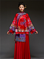 华芬嫁衣 结婚民国古装旗袍 喜服婚纱 刺绣新娘秀禾服中式嫁衣