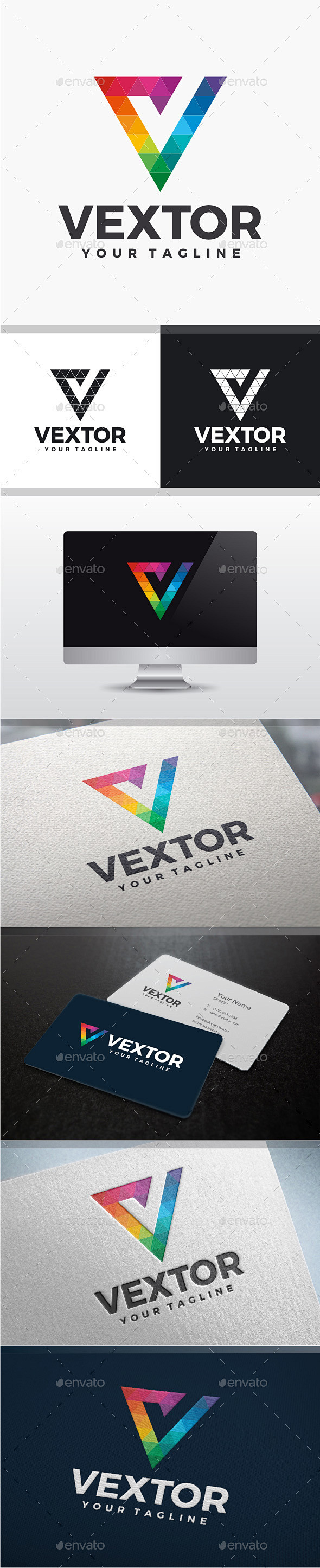 Vextor -字母V标志字母标志模板V...