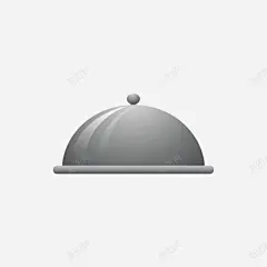 灰色金属盘子盖子 创意素材