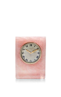 Pink marble, vintage Cartier desk clock