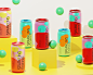 soda can Fruit Packaging animation  ILLUSTRATION  Graphic Designer typography   colorful abstract 3D