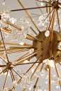 sputnik meets dandelions. and i'm going gaga. | Dandelion Orbit Chandelier #anthropologie