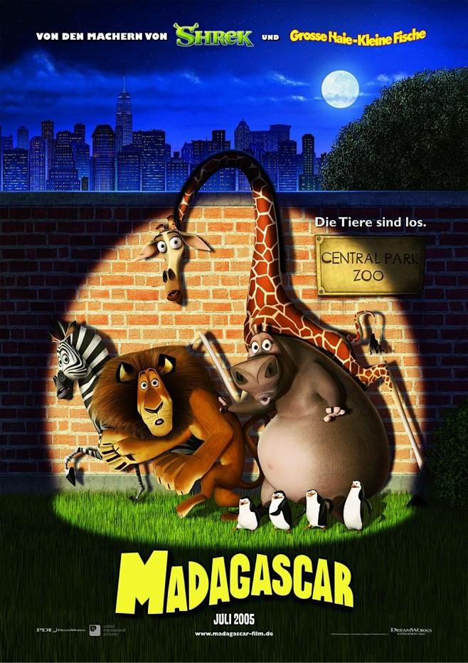 电影海报/马达加斯加/预告版