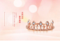KXDUN/卡希盾18K彩金小皇冠戒指 玫瑰金钻石女戒2019小清新gn0311-tmall.com天猫