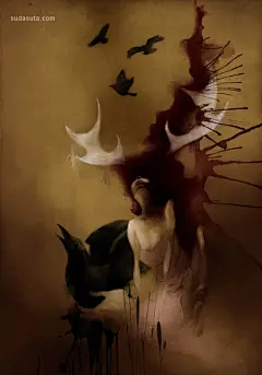Craww 忧伤的插画作品欣赏