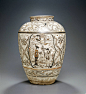 美国圣安东尼奥美术馆藏元代磁州窑人物纹罐