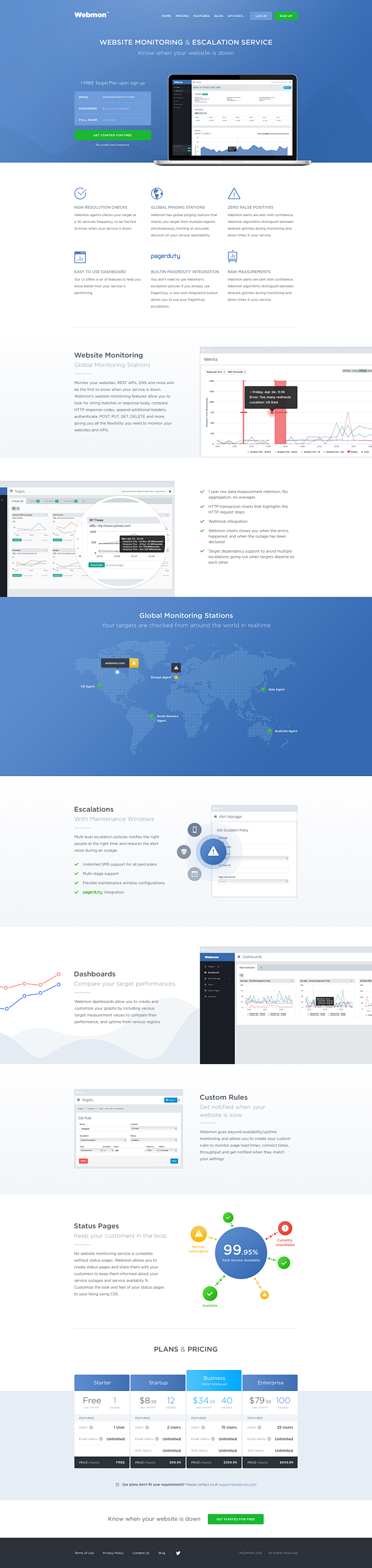 Webmon.com Landing P...