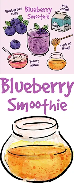 1081手绘水彩果汁饮料蜂蜜饮品牛奶 PNG免扣EPS矢量图 PS设计素材-淘宝网