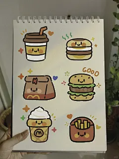 零基础手绘|美食手绘|简笔画|马克笔|卡通 - 小红书