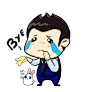 表情-再见 #表情#  #青岛银行#  #卡通形象设计#  #微信表情包#