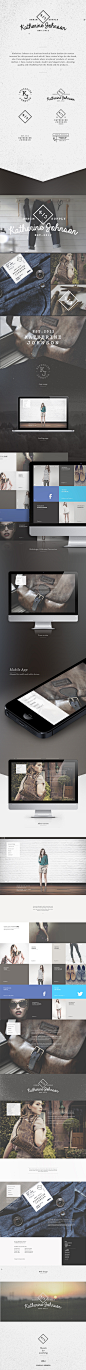 Katherine Johnson Website : Katherine Johnson is a fictitious brand of denim fashion for woman invented for this personal work wich I have created a logo for the brand, also I have designed a website where are placed products of woman fashion. I have crea