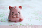 MINIATURE NEEDLE FELTED PINK MIAOW CAT by fabricfarm on deviantART