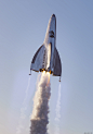 CGI corona mars rocket Space  spaceship spacex starship 3D atmophere