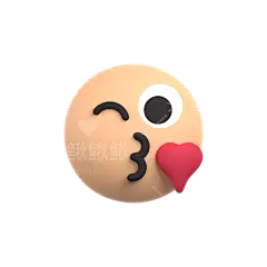 emoji小人 头像 3D小人 表情 占位符 等待 404 3D 立体 卡通 电商 插画 图标 png PSD 免抠 设计 素材Kiss
