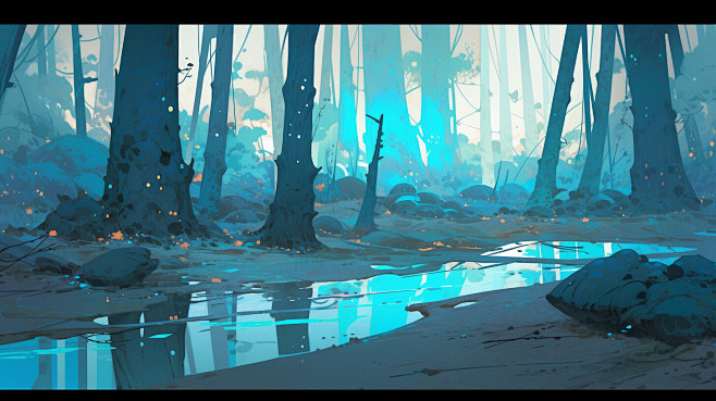 {AI系列}西方插画（场景）（卡通，写实...