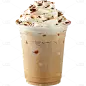 秋天通用雪顶奶茶元素素材