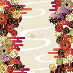 背景,绘画插图,日本,式样,和服,折纸工艺,贺卡,新年前夕,模板,东亚