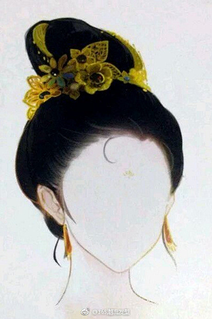 古风发型 一个字美  ​​​​