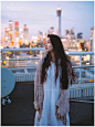 夜景人像