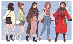 刘小娅采集到【插画】人物造型