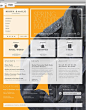 Interesting cutaway windows in this website design to use the background to extend the product image impact without affecting the layout.