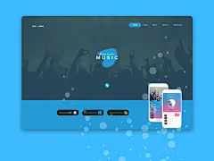 Hi designer, I have not shot Dribbble in a few days, and I am back with Web Design Header with theme &quot;MUSIC is my life&quot;, like and feedback, Thanks