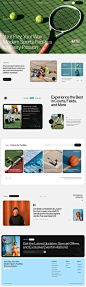Louvre sports center landing page by Tosan Garditama for One Week Wonders on Dribbble