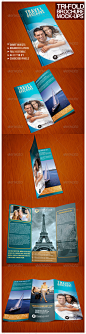 Graphics - Photorealistic Tri-Fold A4 Brochure Mock-up | GraphicRiver